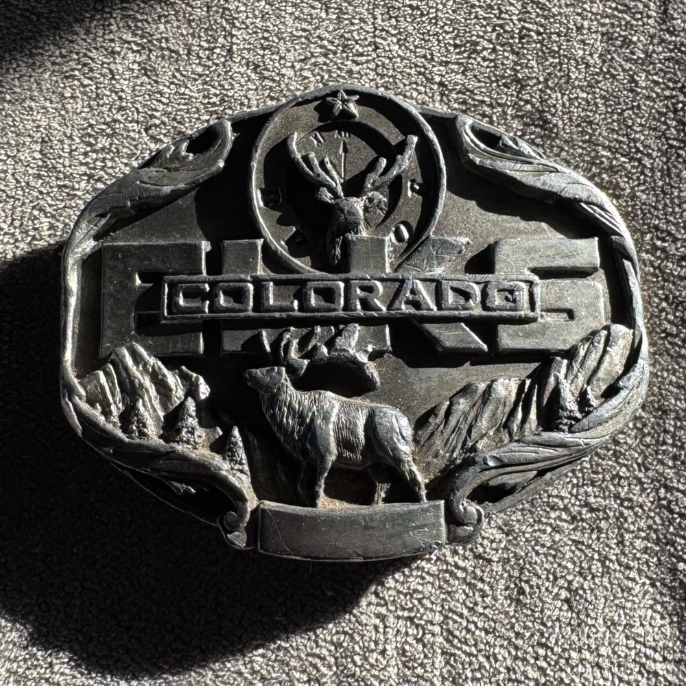 Vintage 1985 Siskiyou Colorado Belt Buckle